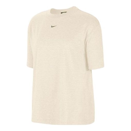 (WMNS) Nike Logo Pattern Round Neck Short Sleeve CT2587-140