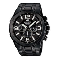 CASIO Waterproof Stainless Steel Strap Mens Black Analog EFR-538BK-1AV