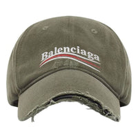 Balenciaga Political Campaign Destroyed Cap 'Khaki Green' 673320410B20297