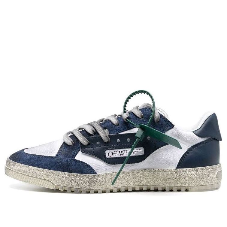 Off-White 5.0 Panelled Low-Top Sneakers 'Navy White' OMIA227S23FAB0020146