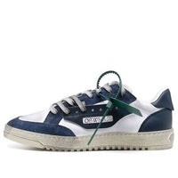 Off-White 5.0 Panelled Low-Top Sneakers 'Navy White' OMIA227S23FAB0020146