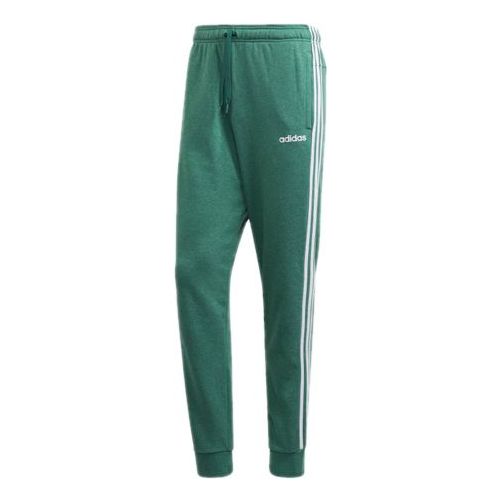 adidas Classic Logo Printing Drawstring Sports Pants Green FM6284
