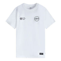 Men's Levis Round Neck Pure Cotton Alphabet Printing Short Sleeve White 87373-0000