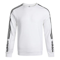 adidas neo M Basc Ss Logo Printing Round Neck Pullover White H45561
