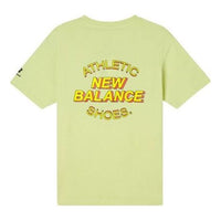 New Balance Graphic Print T-Shirt Asia Sizing 'Lime Yellow' AMT12378-SUJ