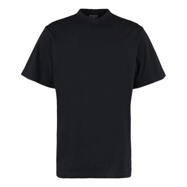 Balenciaga Back Hem Long T-Shirt Boxy Fit 'Black' 681045TLVH91070