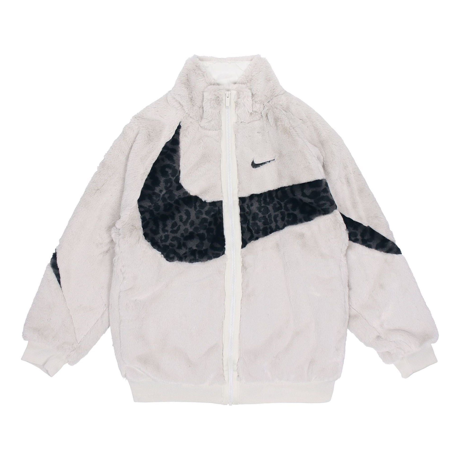 Men's Nike Sportswear Swoosh Contrasting Colors Large Logo Sports Jacket Autumn White DH6685-072