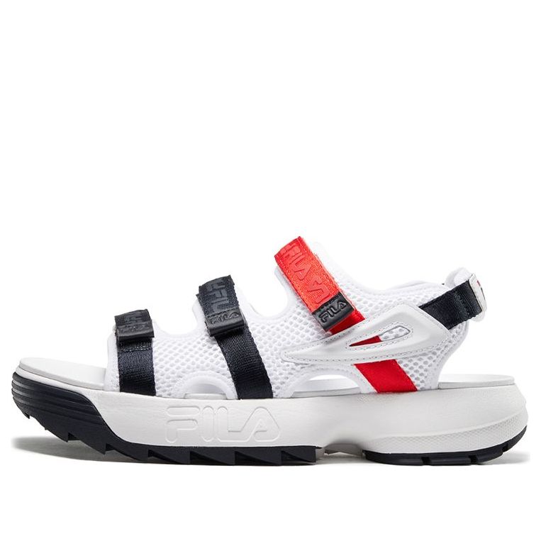 FILA Disruptor Sports sandals White/Black/Red F12M024506FWN