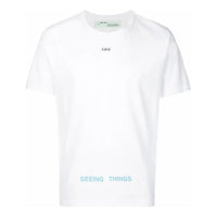 Men's Off-White Printing White T-Shirt OMAA014F171850470188