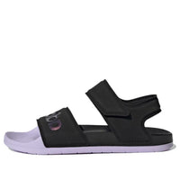 adidas Adilette Sandal Cozy Breathable Black Purple Unisex Sandals 'Black Purple' GZ5330