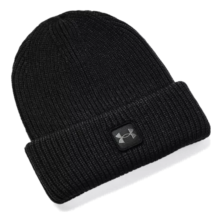 Under Armour ColdGear Infrared Halftime Ribbed Beanie 'Black' 1373092-001