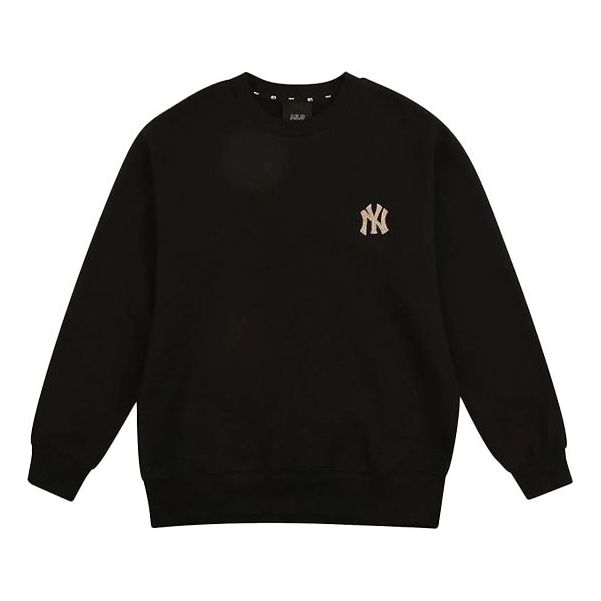 MLB Classic Logo Printing Athleisure Casual Sports Round Neck Unisex Black 31MTZ2941-50L