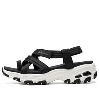 (WMNS) Skechers D'lites Sandals Black 31517-BLK