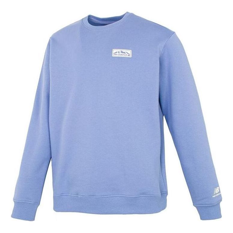 New Balance Logo Lifestyle Sweatshirt Asia Sizing 'Blue' 5CC44613-LBL