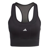 (WMNS) adidas Medium-Support Running Pocket Bra Asia Sizing 'Black' IC8003