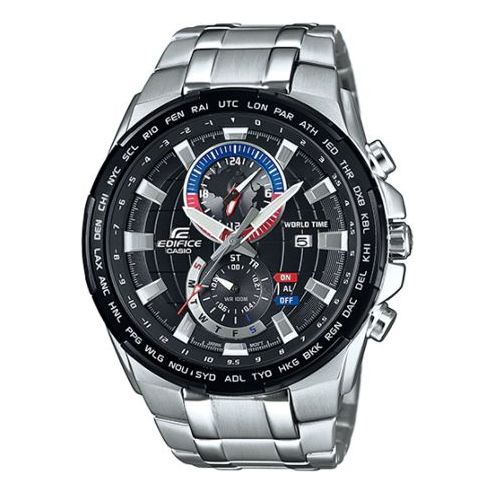 CASIO EDIFICE Series Leisure Fashion Men's Black Dial Mens Black Analog EFR-550D-1AV