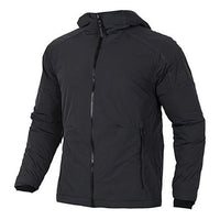 adidas Windproof Stay Warm Casual hooded With Down Feather Jacket Black BS1007