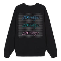 Stussy Unisex Original Team Crew Printing Logo Sweatshirt Black 3913620