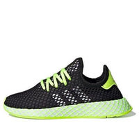 (GS) adidas originals Deerupt Runner J 'Black Yellow White' DB2780