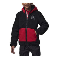 (GS) Air Jordan Sherpa Fleece Coat 'Red' 95C468-023