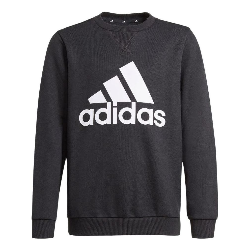 (GS) adidas Essentials Sweatshirt Asia Sizing 'Black White' GN4029