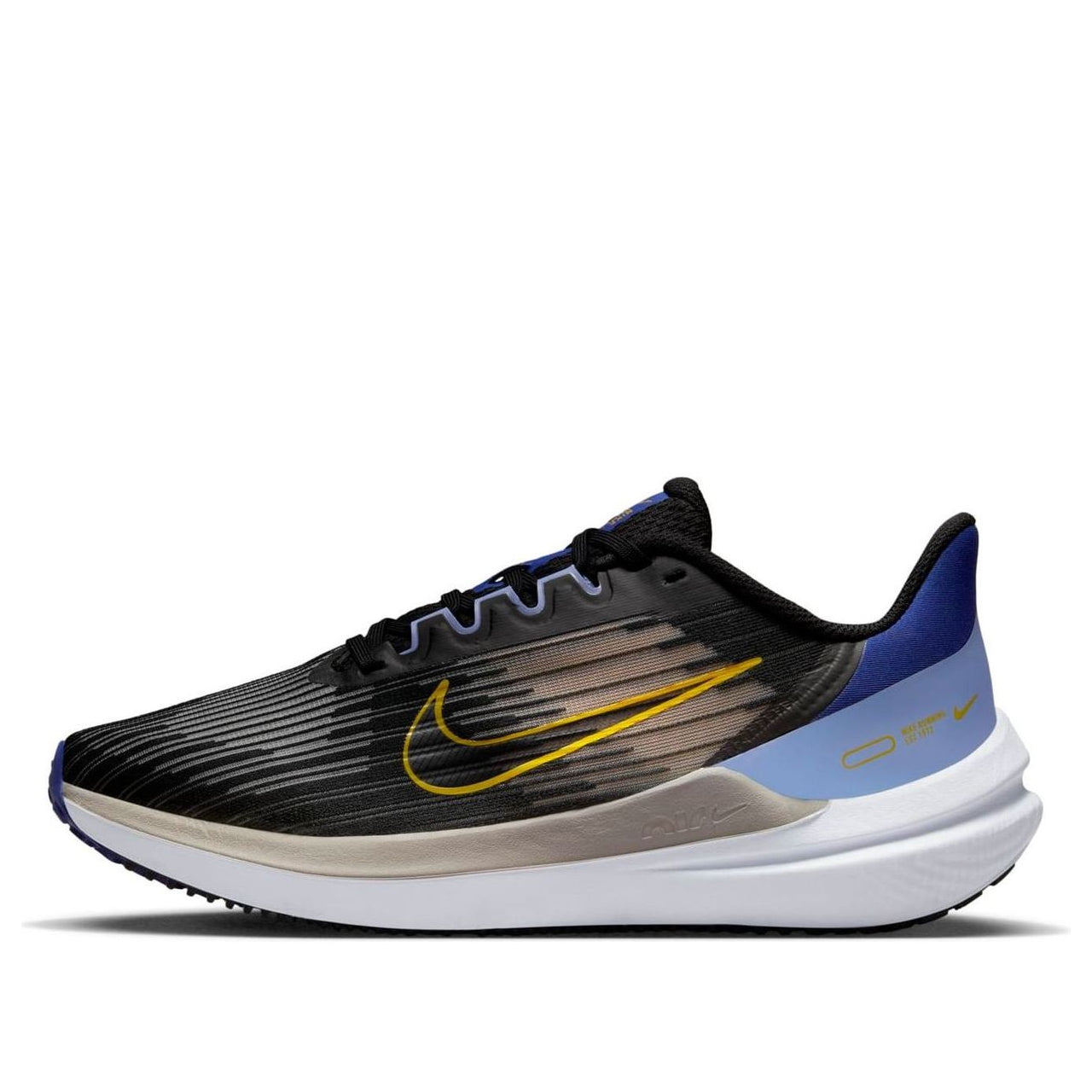 (WMNS) Nike Air Zoom Winflo 9 'Black Lapis Yellow' DD8686-003