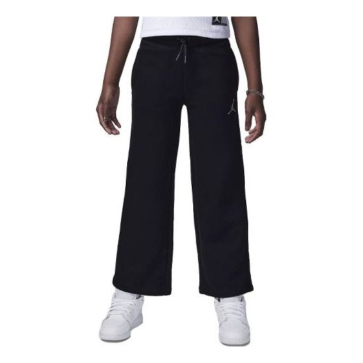 (GS) Air Jordan Icon Play Open Pants 'Black' 45C392-GAY