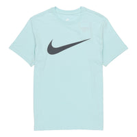 Men's Nike Solid Color Large Logo Printing Round Neck Short Sleeve Light Green T-Shirt BV0628-382
