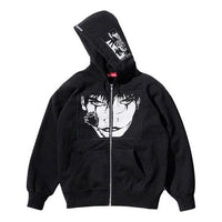 Supreme x The Crow Zip Up Hooded Sweatshirt 'Black White' SUP-FW21-179