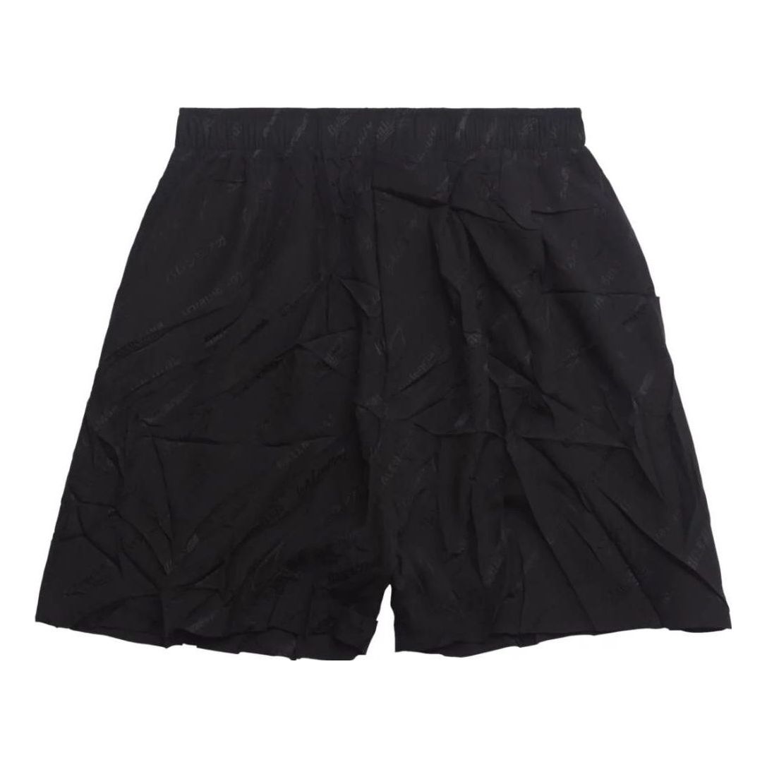 Balenciaga Logo-Print Pyjama Shorts 'Black' 719975TON041000