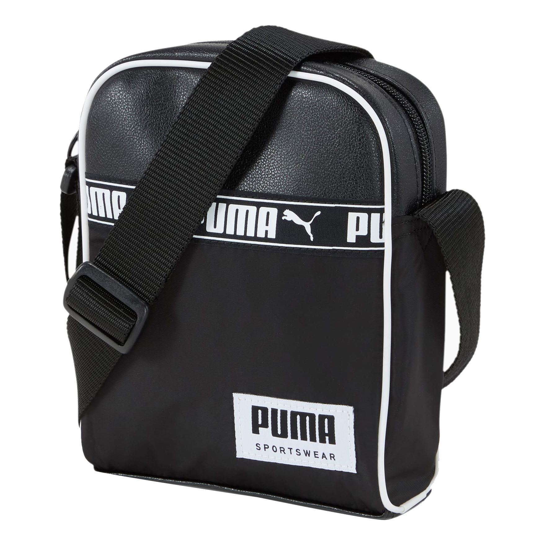 PUMA Campus Portable Shoulder Bag 'Black White' 077432-01