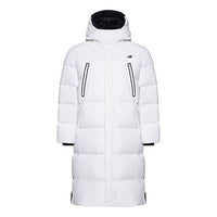 New Balance Nylon Street Style Plain Long Down Jacket Asia Sizing 'White' NP846061-WT