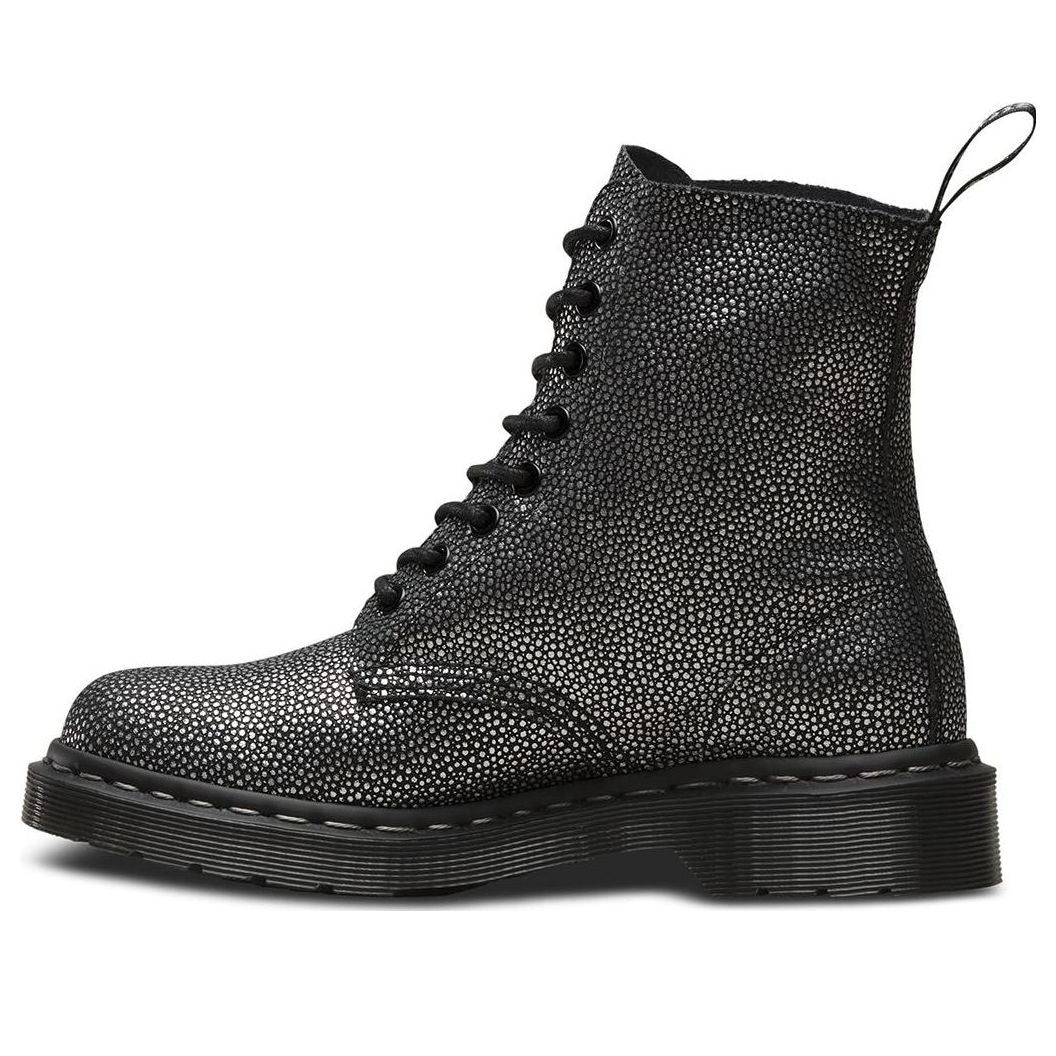 (WMNS) Dr.Martens 1460 Metallic Pebble Pascal 'Black Silver' 23139012