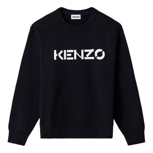 (WMNS) KENZO Casual Round Neck Pullover Long Sleeves Hoodie Black FA62SW8214MD-99