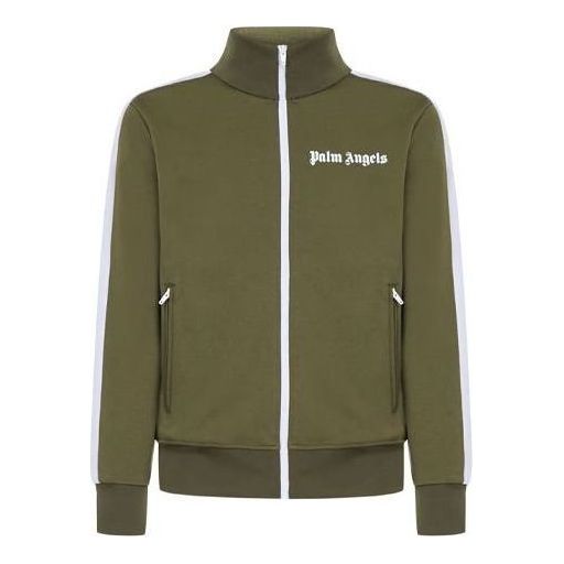 Palm Angels Classic Track Jacket 'Military White' PMBD001C99FAB0015601