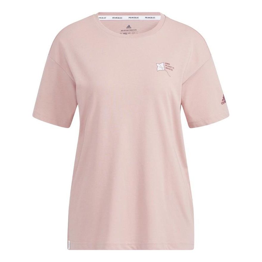 (WMNS) adidas Ocean Graphic Short Sleeve T-Shirt Asia Sizing 'Pink' HE7340