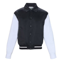 Men's KENZO Stand Collar Casual Tops Jacket Black White Colorblock FA55BL1961NS-99