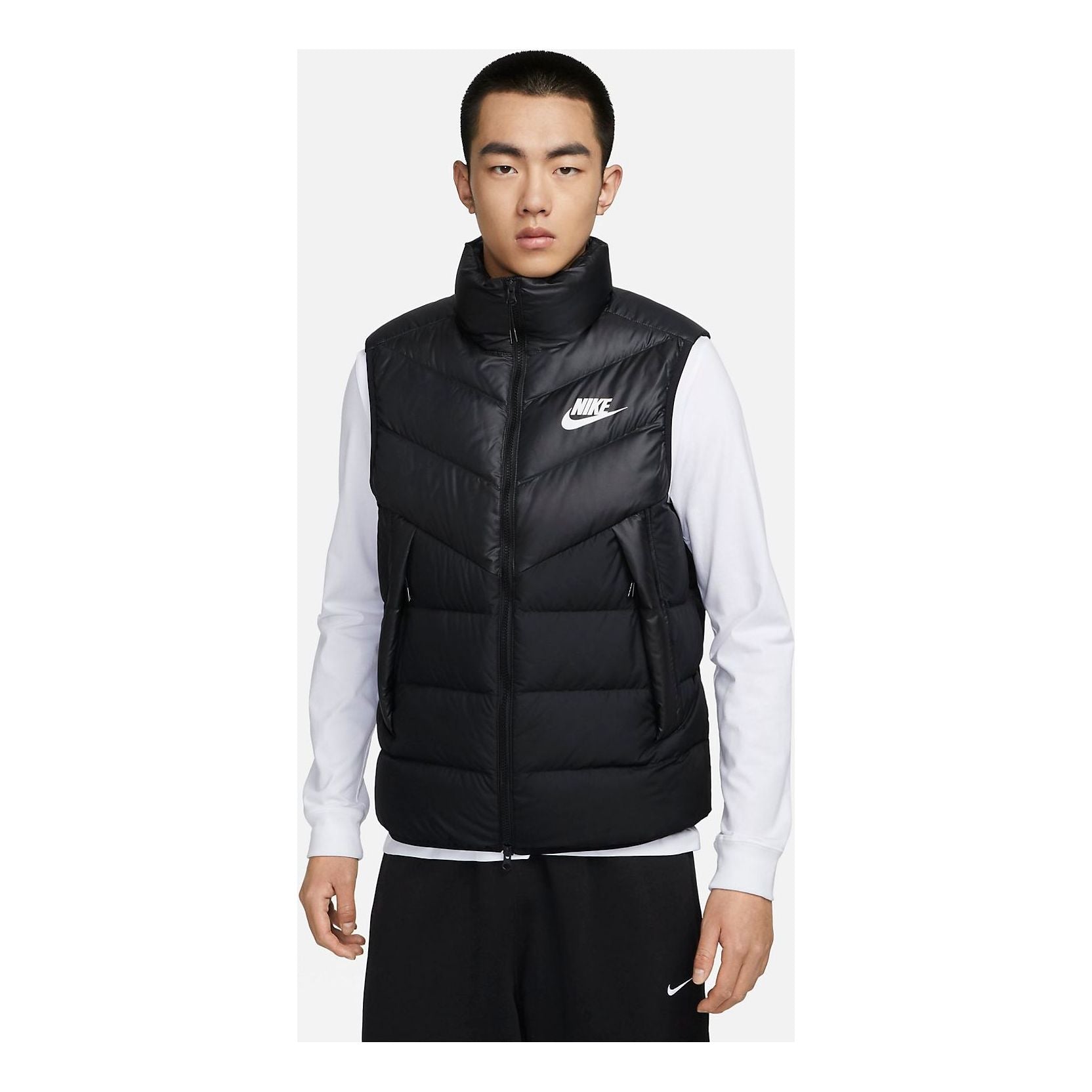 Nike Windproof Warm Stand Collar Down Vest 'Black' DV0757-010
