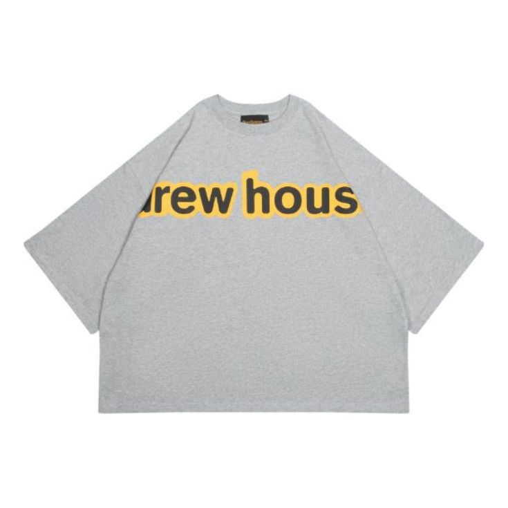 Drew House Boxy T-shirt 'Heather Grey' DR-FW22-262