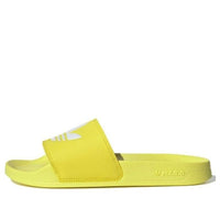 (WMNS) adidas originals Adilette Lite Slipper 'Yellow White' FU9140