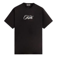 KITH Cursive Logo Tee 'Black' KHM031566-001