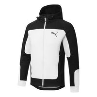 PUMA Evostripe logo Zipper Hooded Jacket White 582725-02