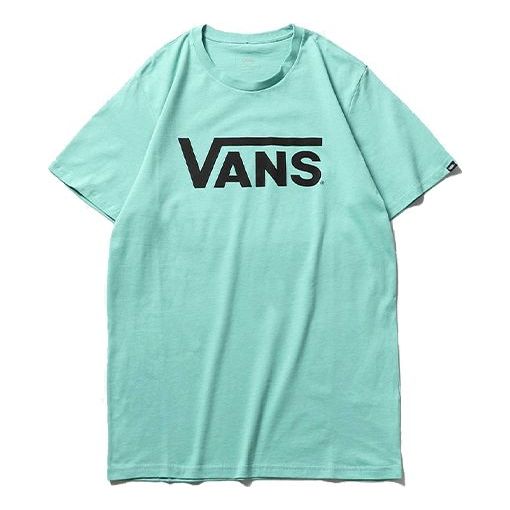 Men's Vans Basic Logo Printing Round Neck Short Sleeve Lake Blue VN0A4MM6J29