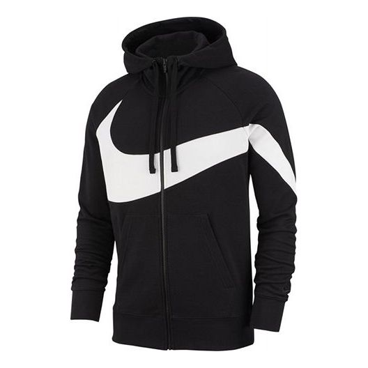 Nike Large Logo Printing Sports Hooded Jacket Black AR3084-010