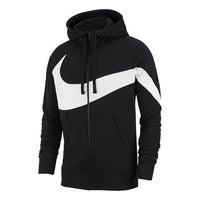 Nike Large Logo Printing Sports Hooded Jacket Black AR3084-010
