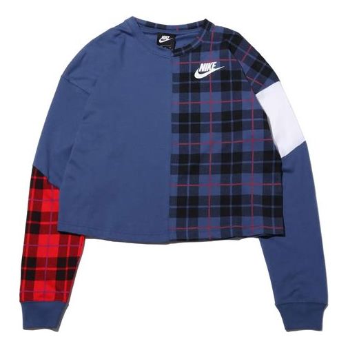 (WMNS) Nike Sportswear Casual Sports Pullover Navy Blue BV4675-469