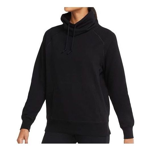(WMNS) Nike Yoga Casual Fleece Hoodie 'Black' CU5302-010