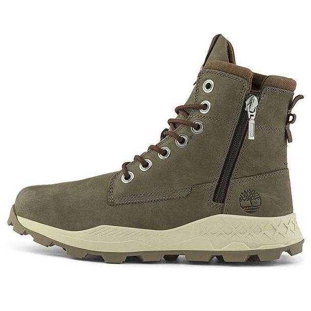 Timberland Brooklyn Side Zip Wide Fit Boots 'Dark Brown' A2J6AW