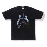 BAPE Tie Dye Shark Tee Black/Blue BAPE-SS18-056