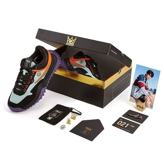 MIHARA YASUHIRO x Fila Running Shoes Black/Purple T12M034102FMB